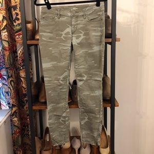 Loft Camo Curvy Skinny Ankle Pants